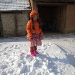 奶奶家这里的积雪很厚